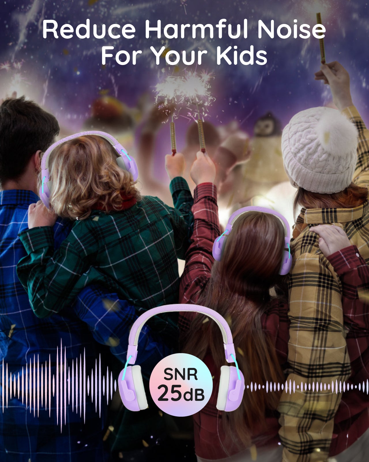 Lilian&Gema Noise Cancelling Headphones for Kids