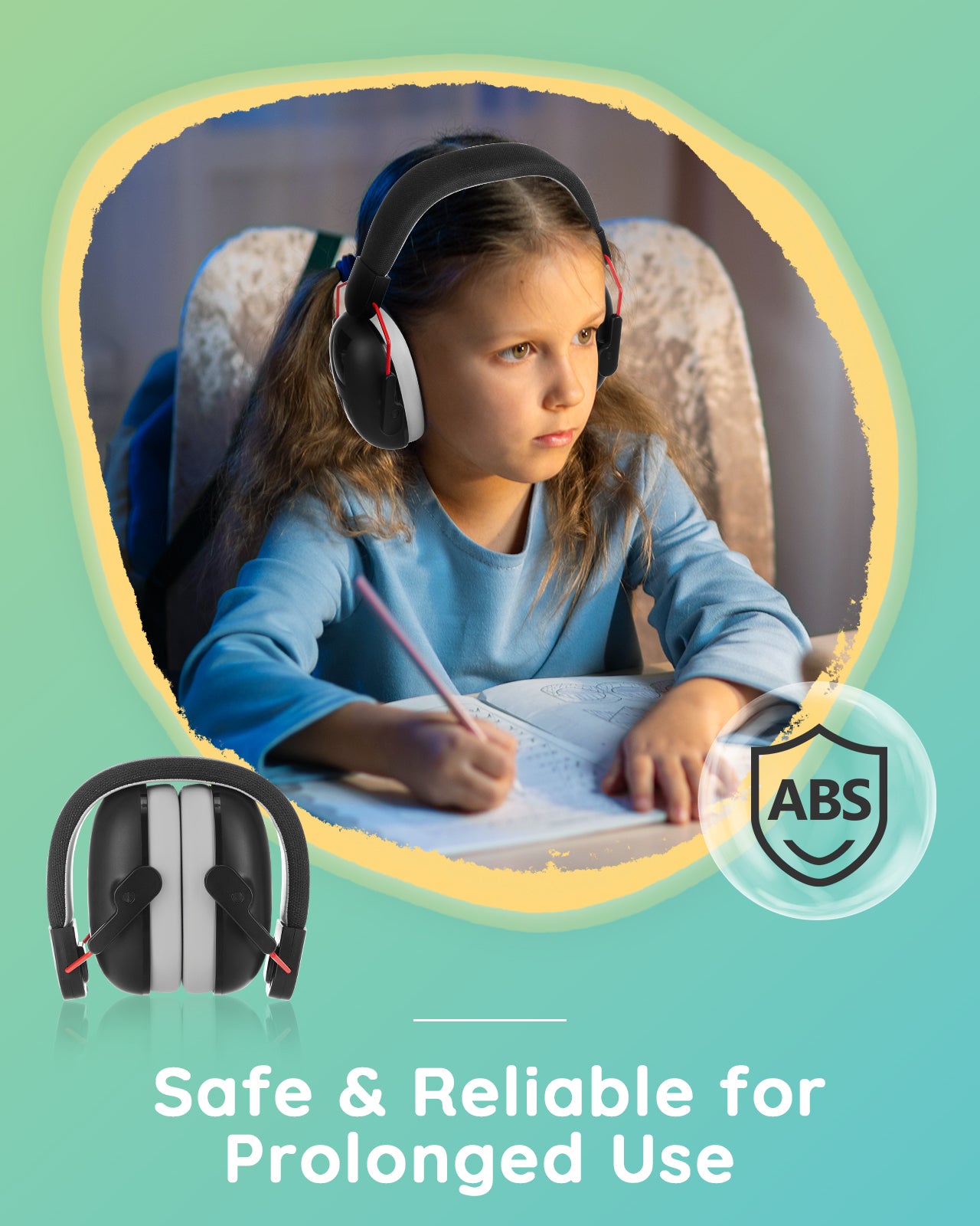 Lilian&Gema Noise Cancelling Headphones for Kids