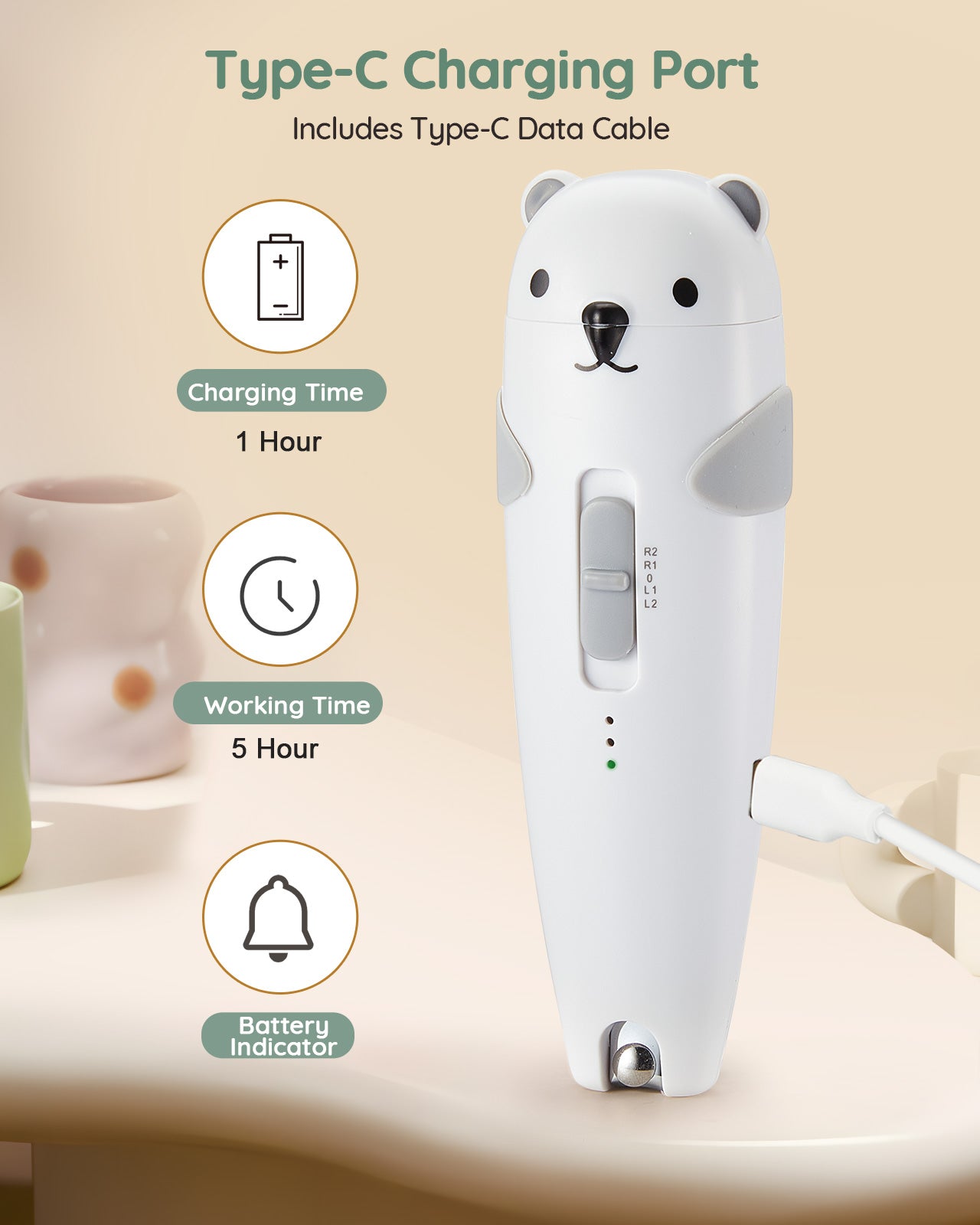 Lilian&Gema Baby Healthcare and Grooming Kit, 28-in-1 Rechargeable Nail Trimmer Electric Set, Dual Auto Light Baby Nail Care Kit, Portable Newborn Nursery Health Care Set for Infant Toddler (Grey)