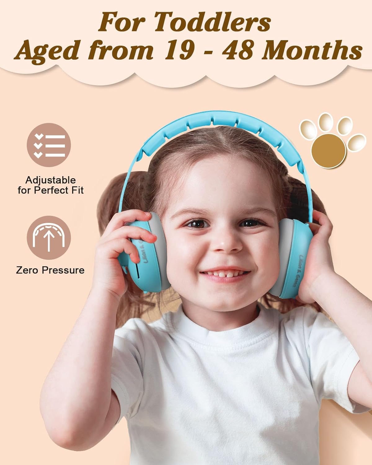 Fashion baby in headphones