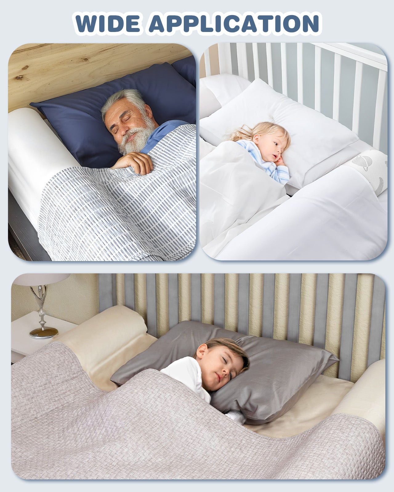 Lilian&Gema Bed Bumper for Toddlers, Bed Rail for Toddlers